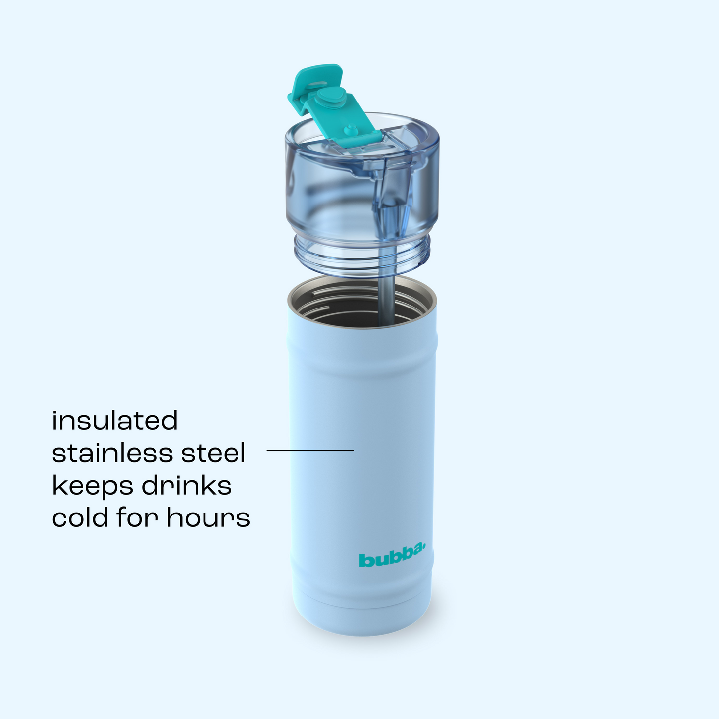 bubba 18 oz DualSip Insulated Stainless Steel Water Bottle - Daydreamin - US 9249