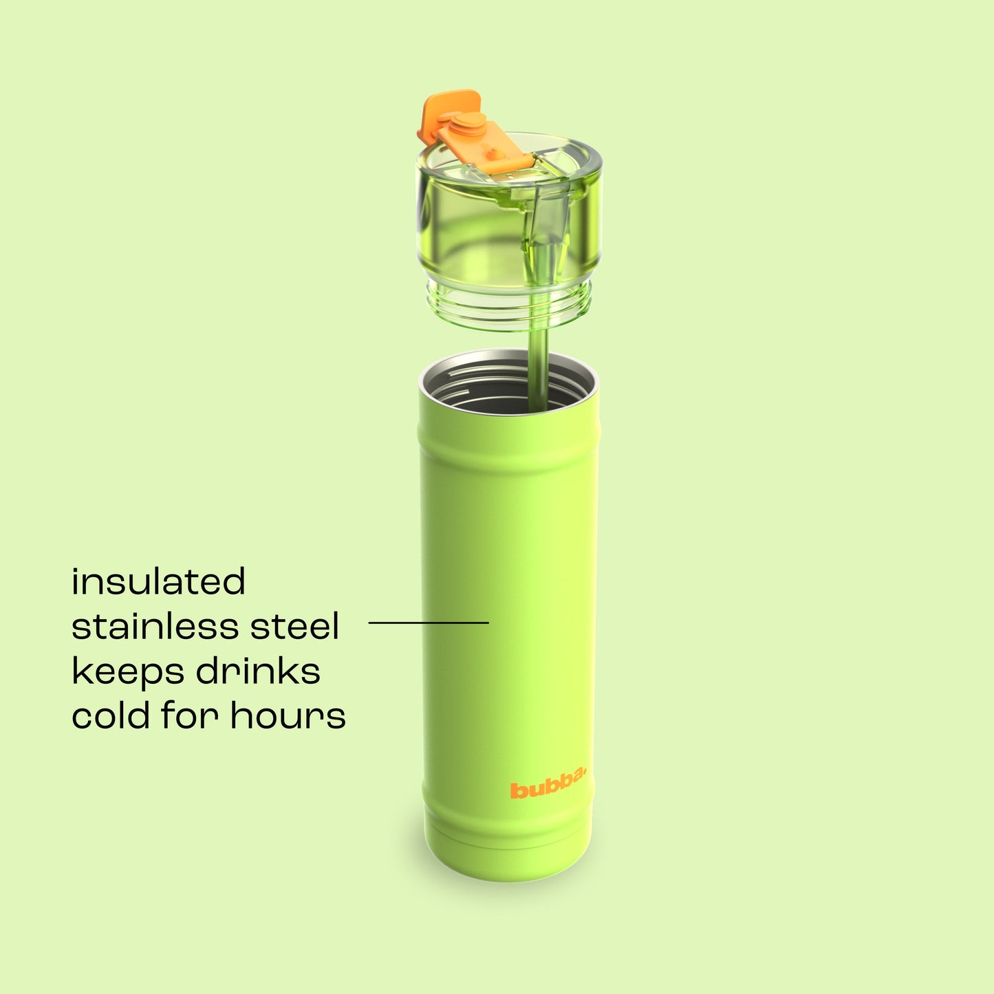 bubba 24 oz DualSip Insulated Stainless Steel Water Bottle - Glow Up - US 3518