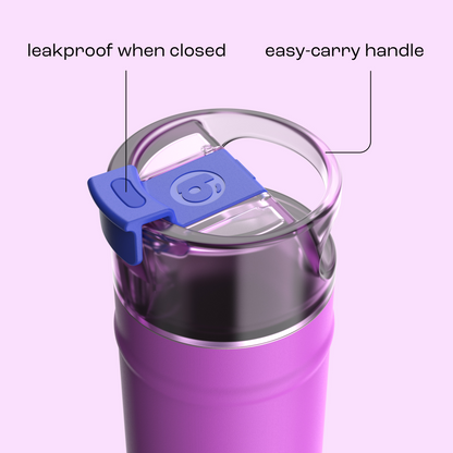 bubba 18 oz DualSip Insulated Stainless Steel Water Bottle - Mood Booster - US 3319