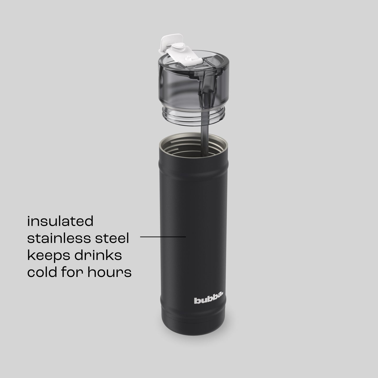 bubba 24 oz DualSip Insulated Stainless Steel Water Bottle - Office Siren - US 8805
