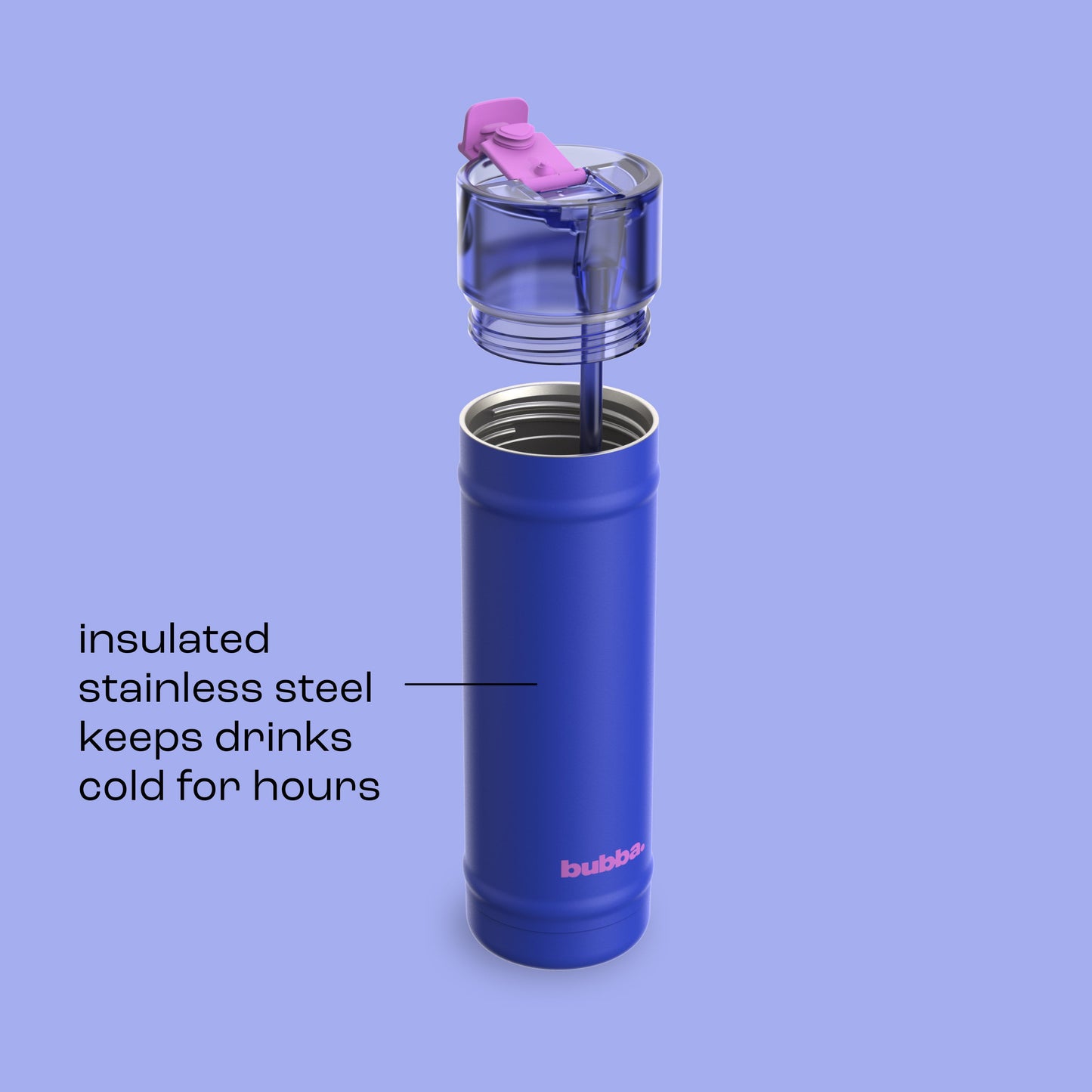 bubba 24 oz DualSip Insulated Stainless Steel Water Bottle - Ocean Energy - US 8795