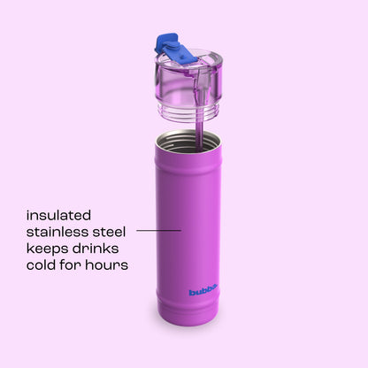 bubba 24 oz DualSip Insulated Stainless Steel Water Bottle - Mood Booster - US 3478