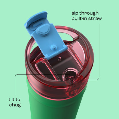 bubba 24 oz DualSip Insulated Stainless Steel Water Bottle - Fresh Serve - US 3054