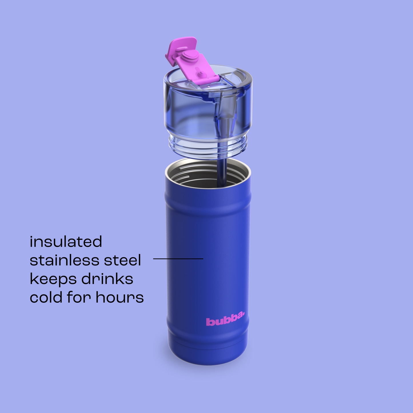 bubba 18 oz DualSip Insulated Stainless Steel Water Bottle - Ocean Energy - US 4471