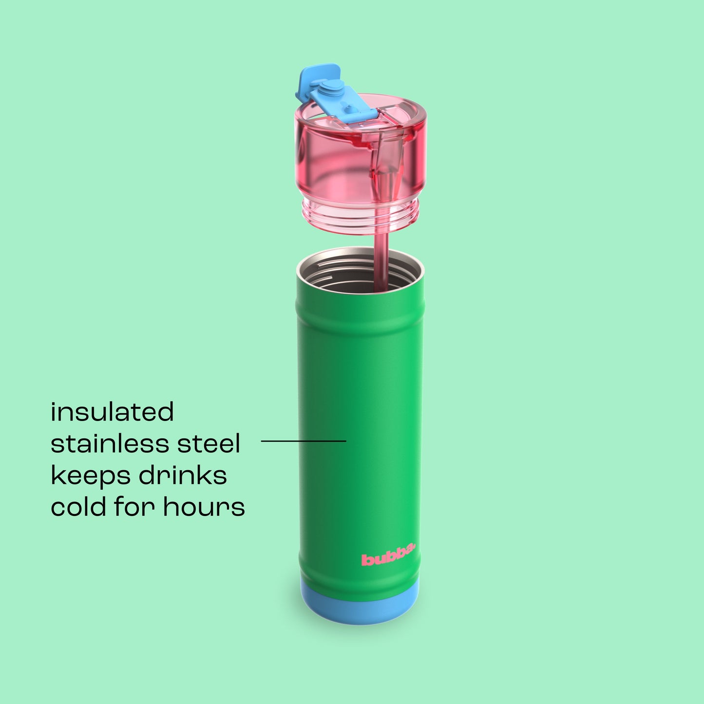 bubba 24 oz DualSip Insulated Stainless Steel Water Bottle - Fresh Serve - US 3054